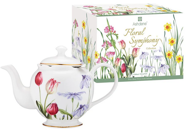 Ashdene Floral Symphony 1000ml Teapot