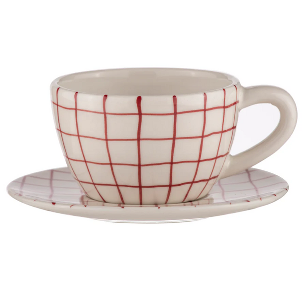 Ladelle Carnival Rhubarb Cup & Saucer
