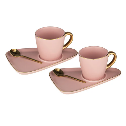 Tempa Asteria Pink Espresso Set - Set of 2