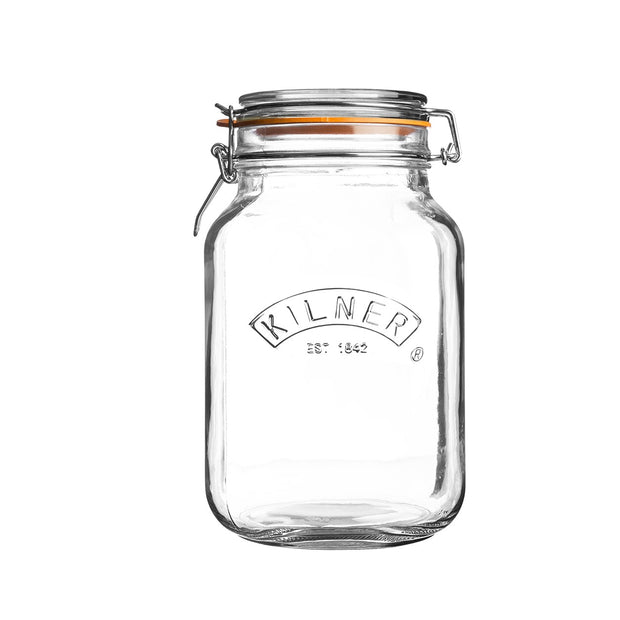 Kilner Square Clip Top Jar 1.5 Litre
