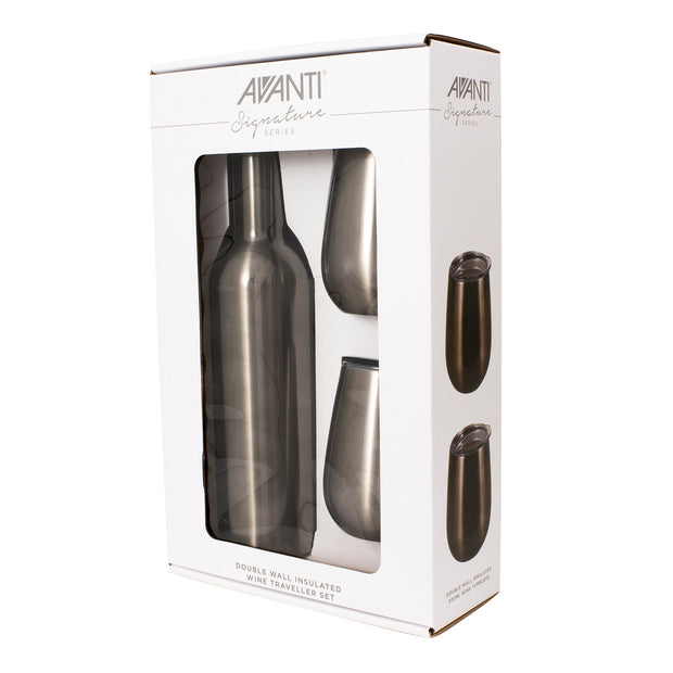 Avanti Wine Traveller Set - Gunmetal