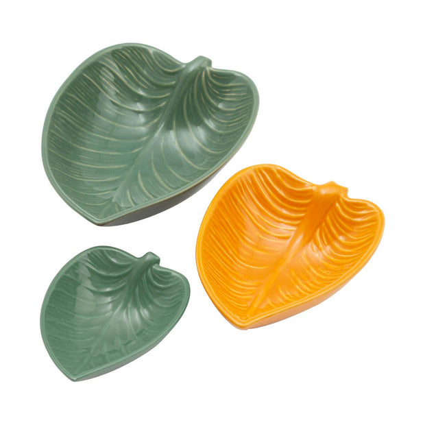 Mason Cash In the Forest Set of 3 Leaf Dishes