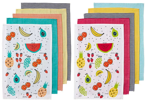 Ladelle Frutti Kitchen Towels - Set of 5