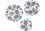 Ladelle Amore Peaches 3pk Stretch Bowl Covers
