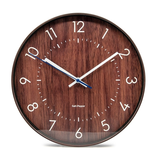 S&P Bailey Clock Dark Brown 31cm