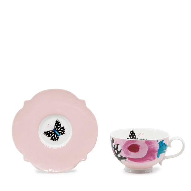 S&P Willow Tea Cup & Saucer - 240ml - Rose