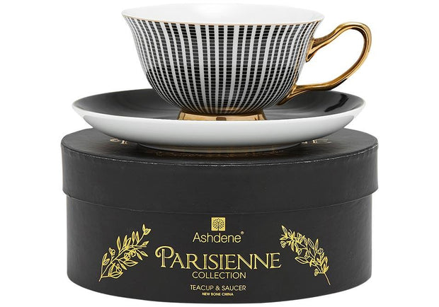Ashdene Parisienne Black Cup & Saucer