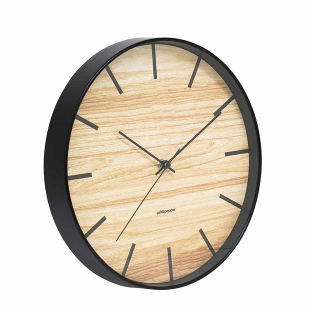 S&P Tate Clock 31cm - Black