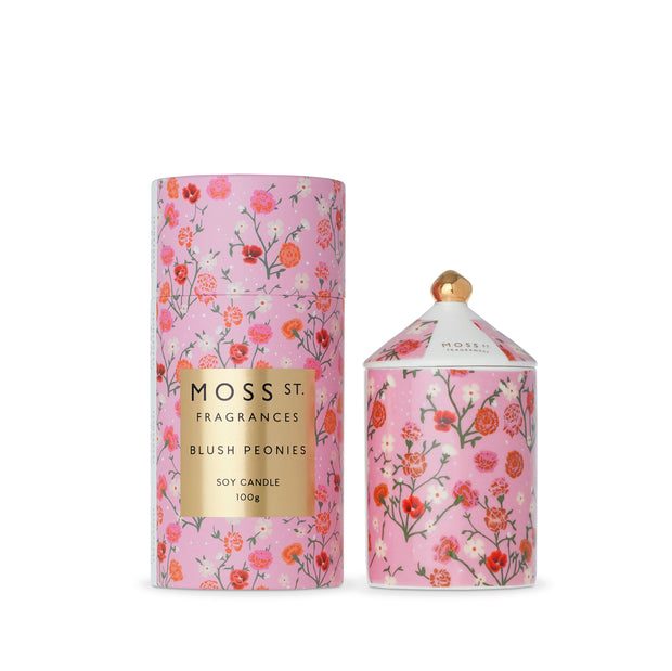 Moss St Blush Peonies Soy Candle - 320g