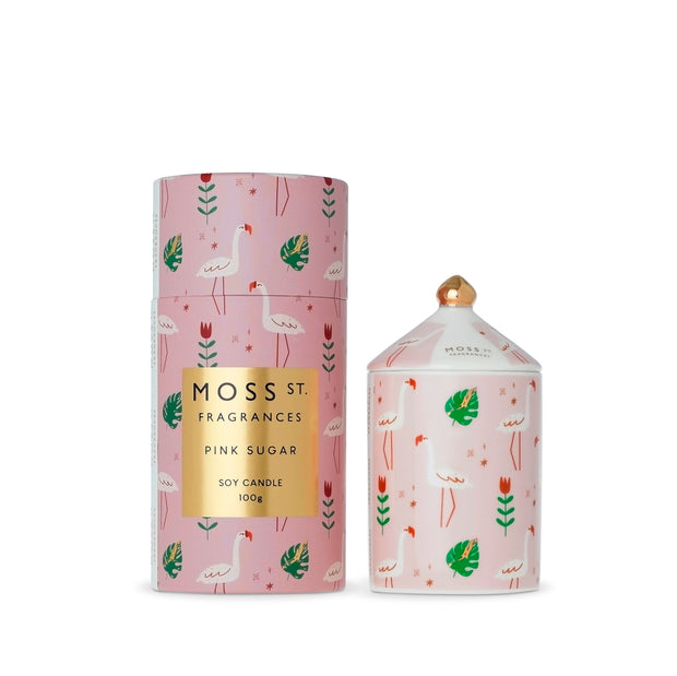 Moss St Pink Sugar Soy Candle - 100g