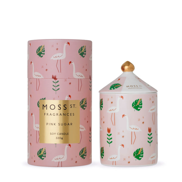 Moss St Pink Sugar Soy Candle - 320g