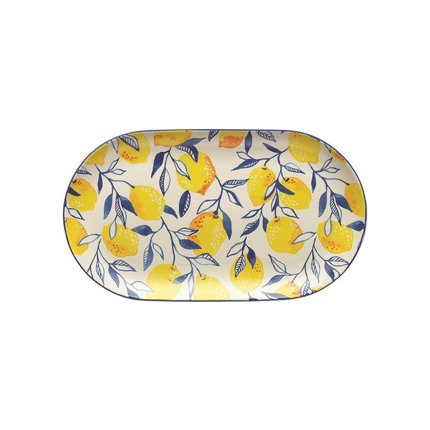 Ecology Punch Lemon Medium Oval Platter