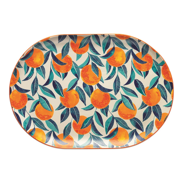 Ecology Punch Orange Large Oval Platter