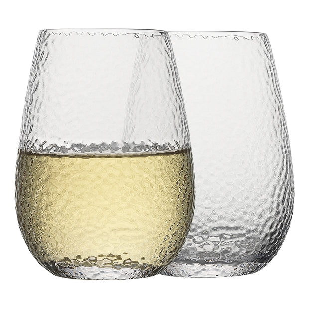 Ecology Glacier Set of 4 Stemless Wine Glasses