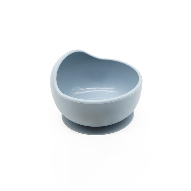 Hello Chester Dusty Blue Silicone Suction Bowl