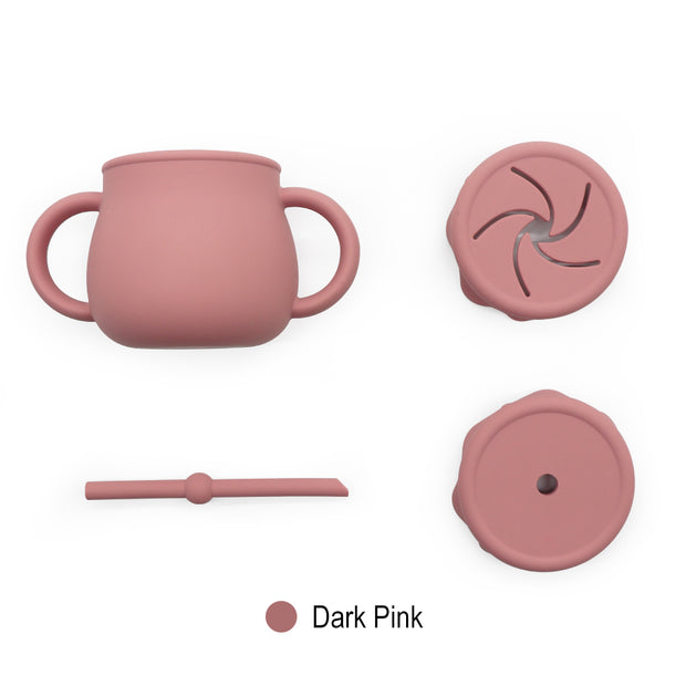 Hello Chester Dark Pink Silicone  3-in-1 Honey Pot Cup