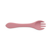 Hello Chester Dark Pink Silicone Spoon & Fork Set