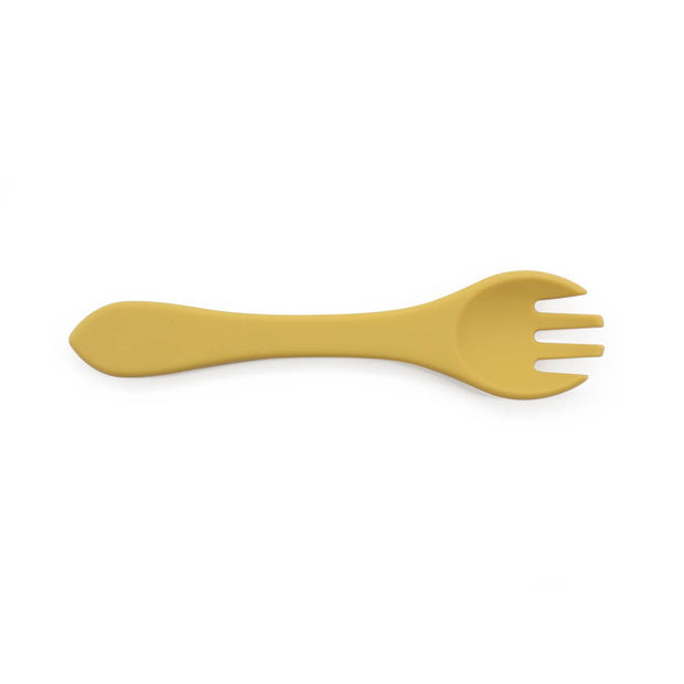 Hello Chester Mango Silicone Spoon & Fork Set
