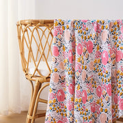 Hello Chester Muslin Swaddle Blanket - Blooming