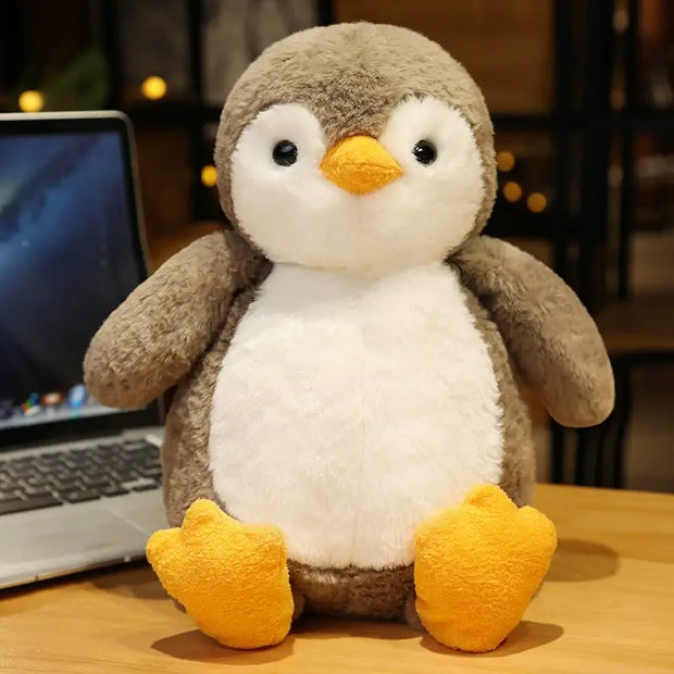Hello Chester Soft Plush Toy - Grey Penguin