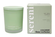 Coloured Frost Candle - Coconut Lime Verbena