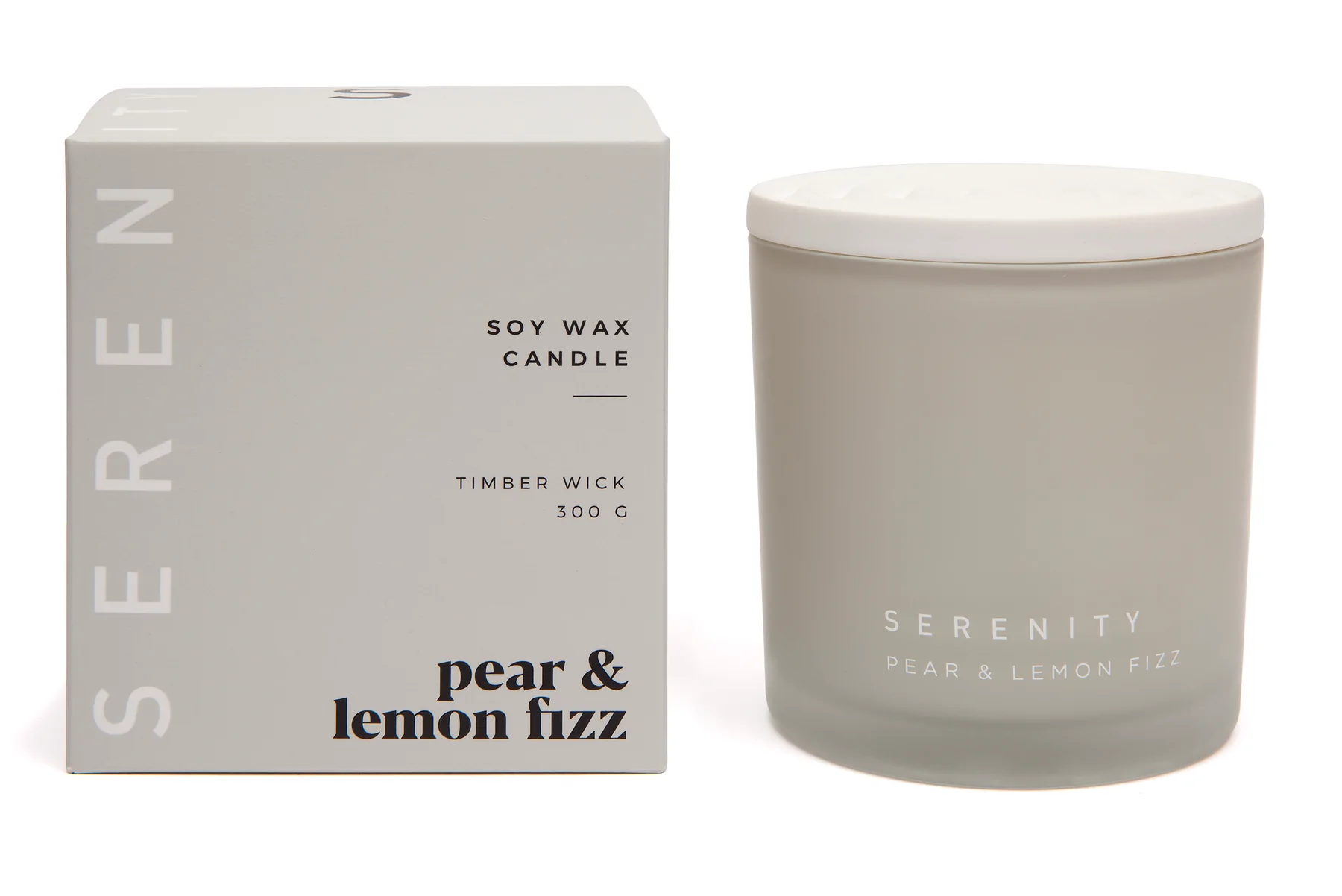 Serenity Coloured Frost Pear Lemon Fizz Candle Your House Warehouse
