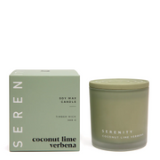 Serenity Coloured Frost - Coconut Lime Verbena Candle