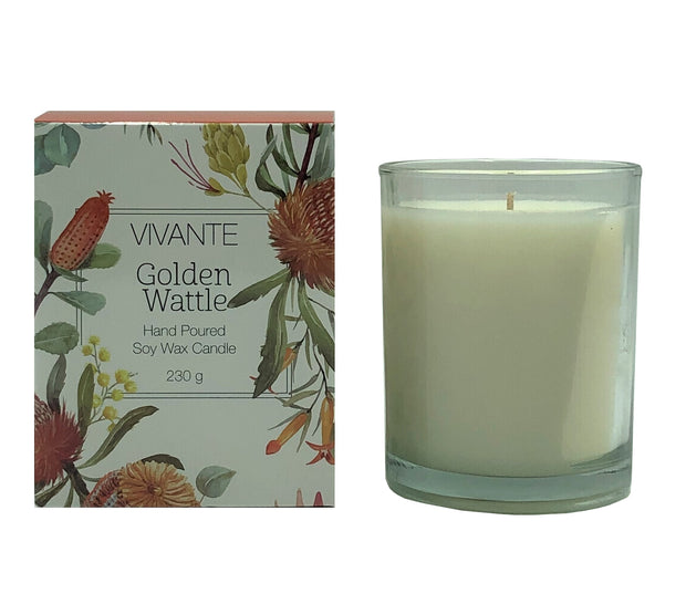 Golden Wattle Australiana Soy Wax Candle