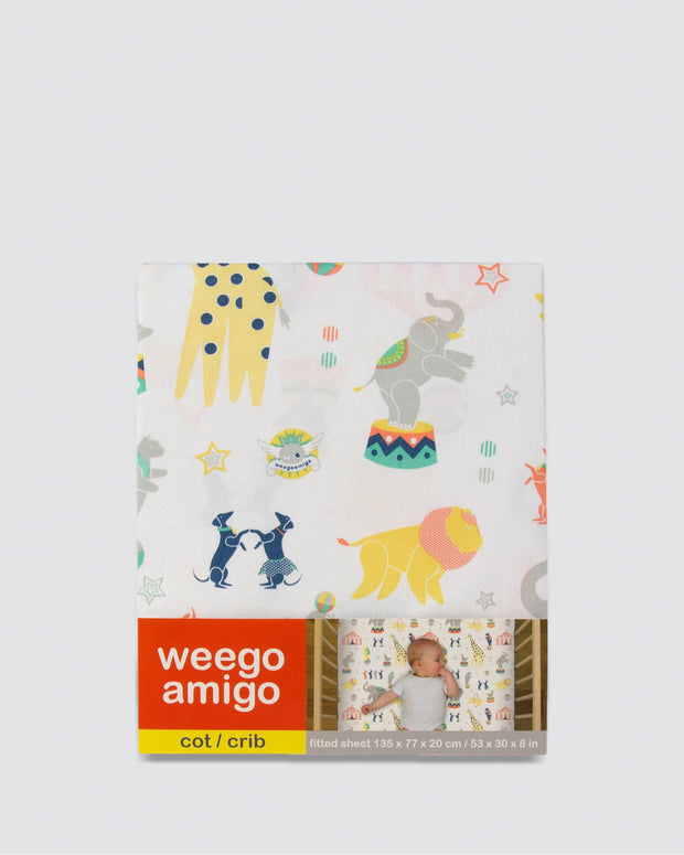 Weegoamigo Cot Fitted Sheet - Circus